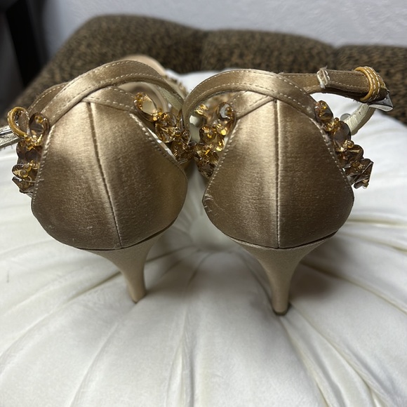 PRADA Satin Crystal Heels - Picture 9 of 11